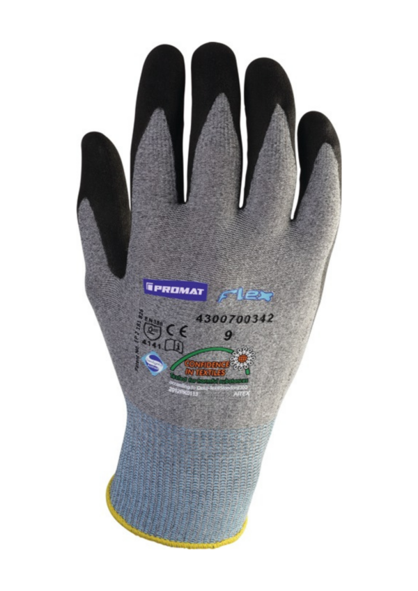 PROMAT handschoen flex N grijs/zwart